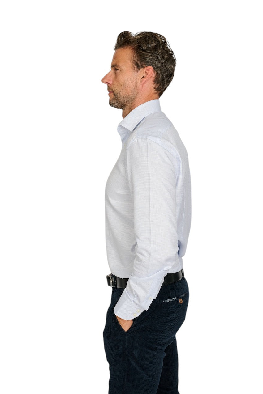 Van Laack Men hemd lange mouwen heren licht blauw 151433 007 RIVARA-TF.