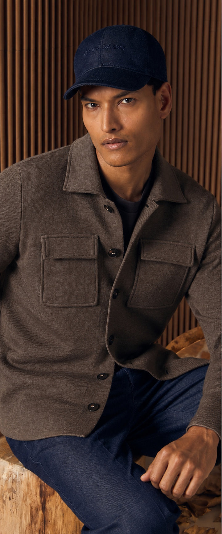 Gran Sasso Men gilet heren taupe 57123/14247 046