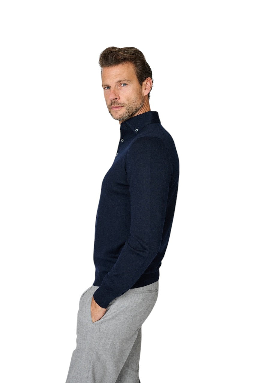 Gran Sasso Men polo shirt heren blauw 57163/14293 598