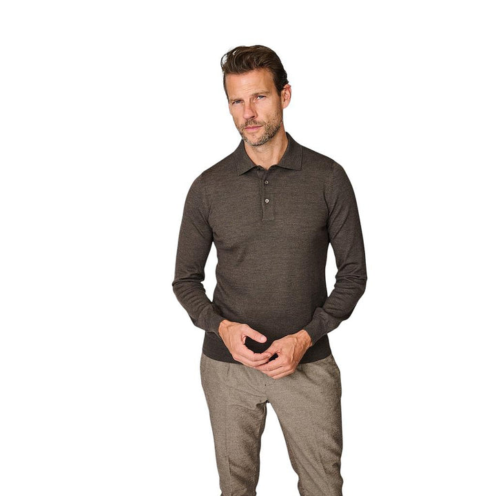 camiseta-polo-gran-sasso-para-hombre-manga-larga-marrón-3