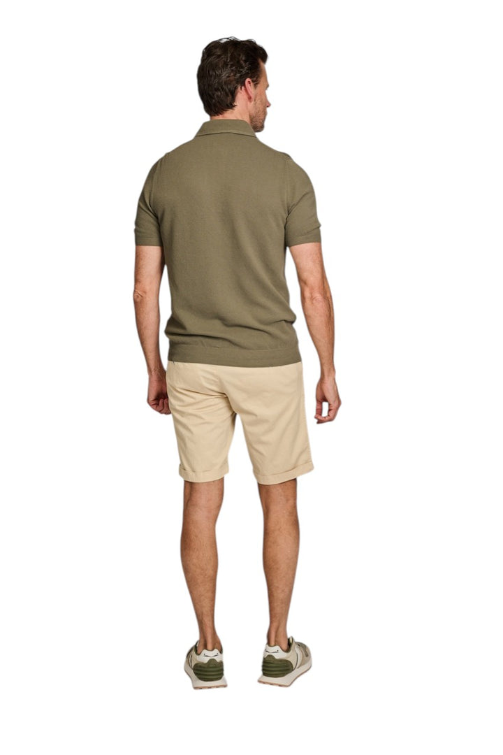 Gran Sasso Men polo shirt korte mouwen heren khaki 57114/20678 481