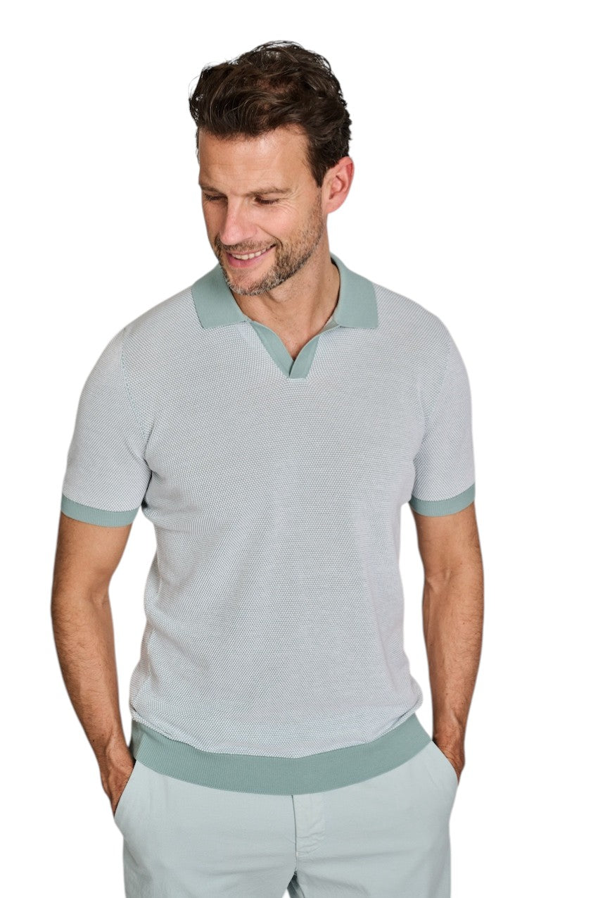 Gran Sasso Men polo shirt korte mouwen heren groen 57155/26901 510
