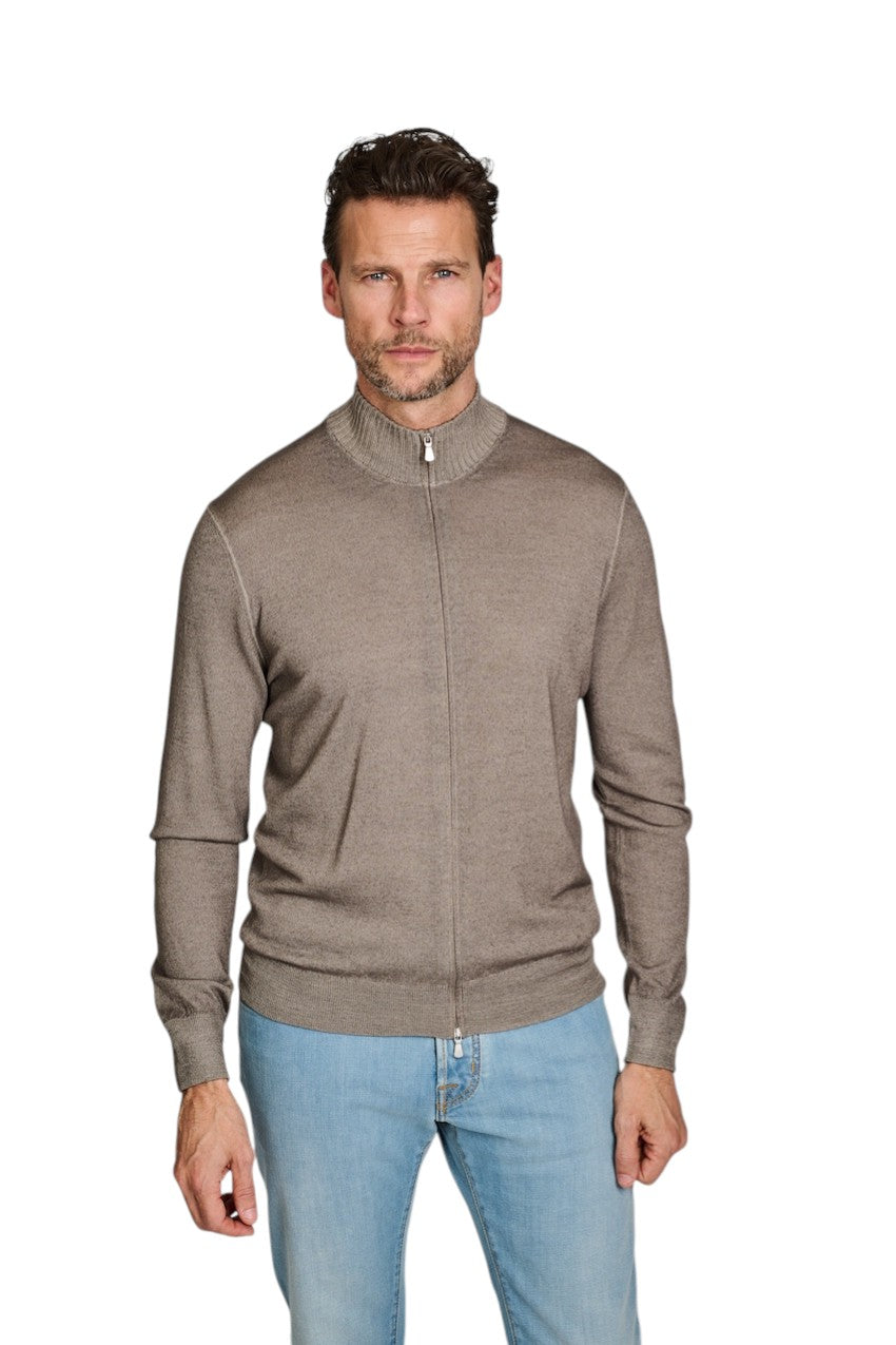 Gran Sasso Men gilet heren bruin 57198/28411 012