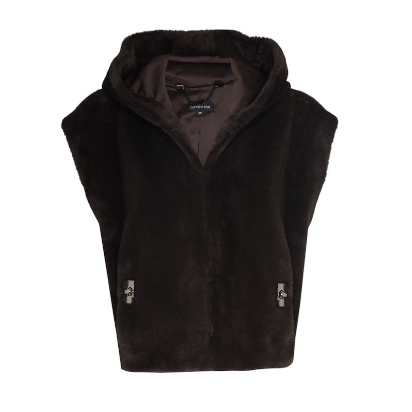 Caroline Biss bodywarmer dames bruin 4434/30