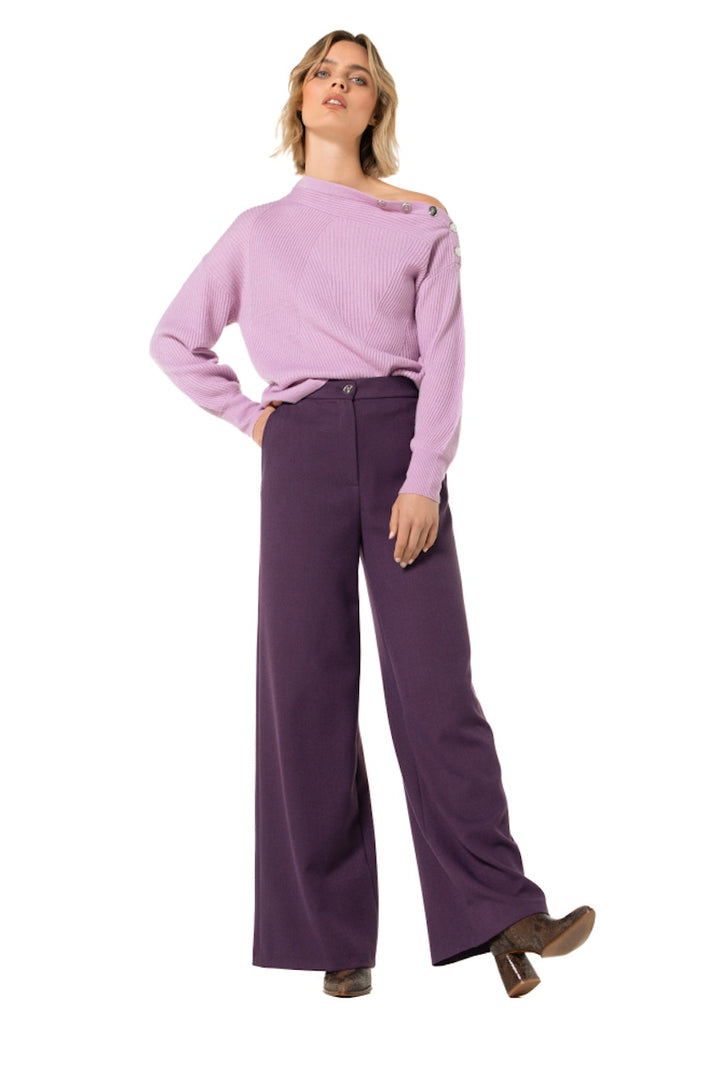 Caroline Biss broek dames paars 4567/44
