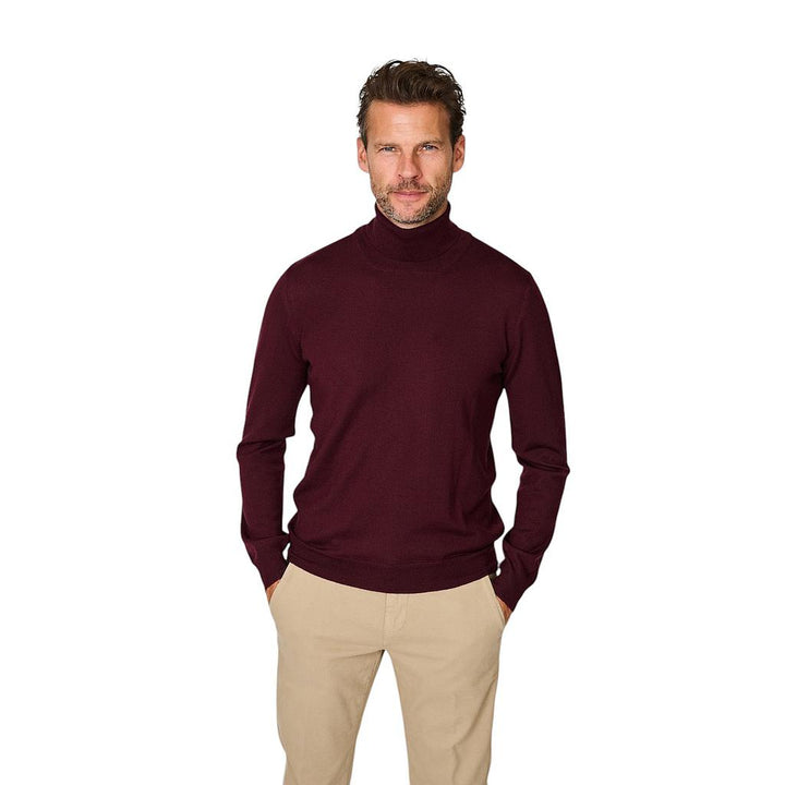 gran-sasso-herre-pull-trøje-rulle hals-herre-bordeaux-1