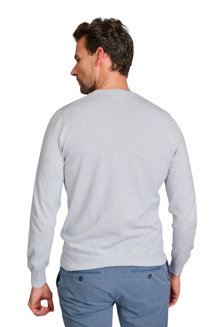 Gran Sasso Men pull trui ronde hals heren licht blauw 57167/23216/505