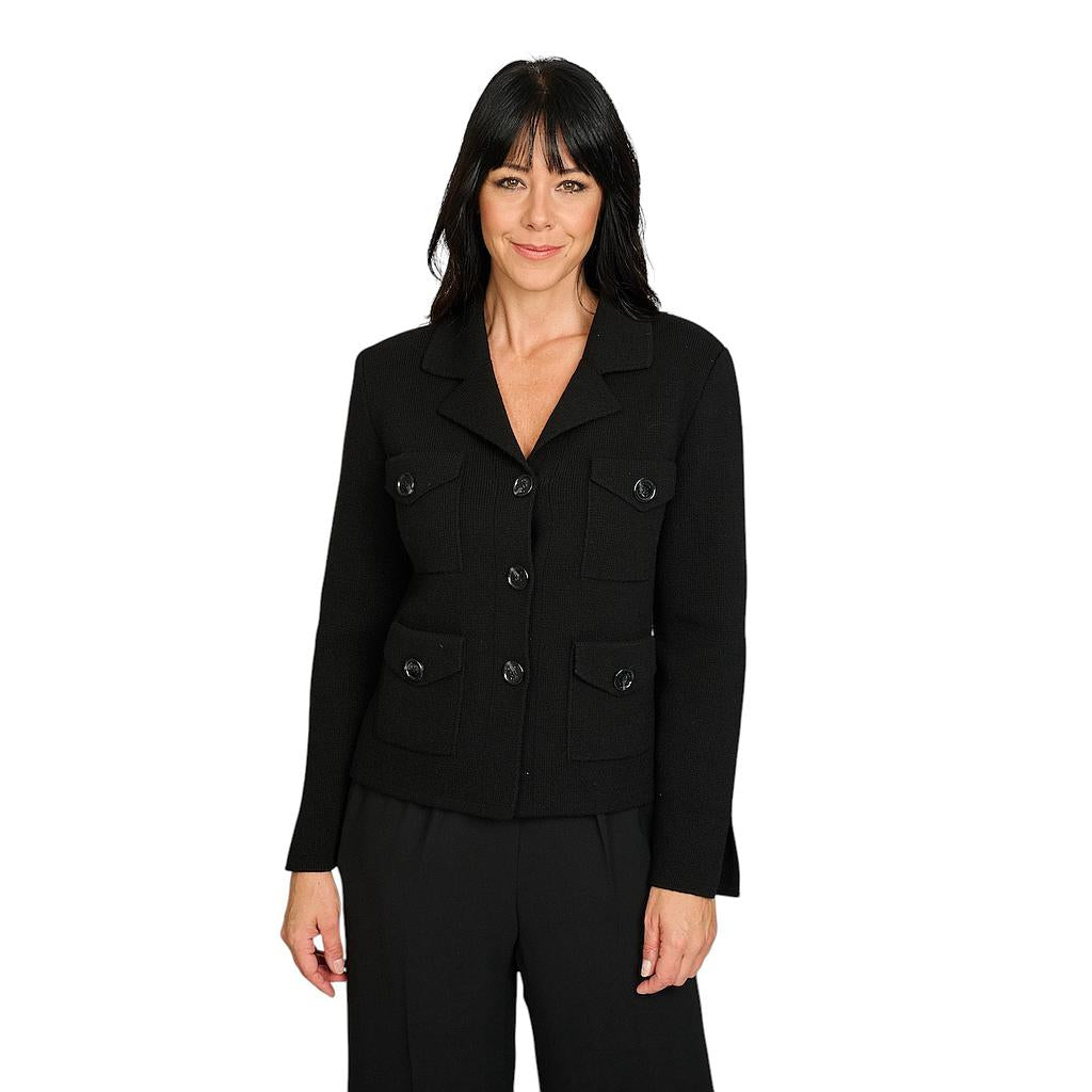 natan-collection-vest-dames-zwart-maglia-wool-190