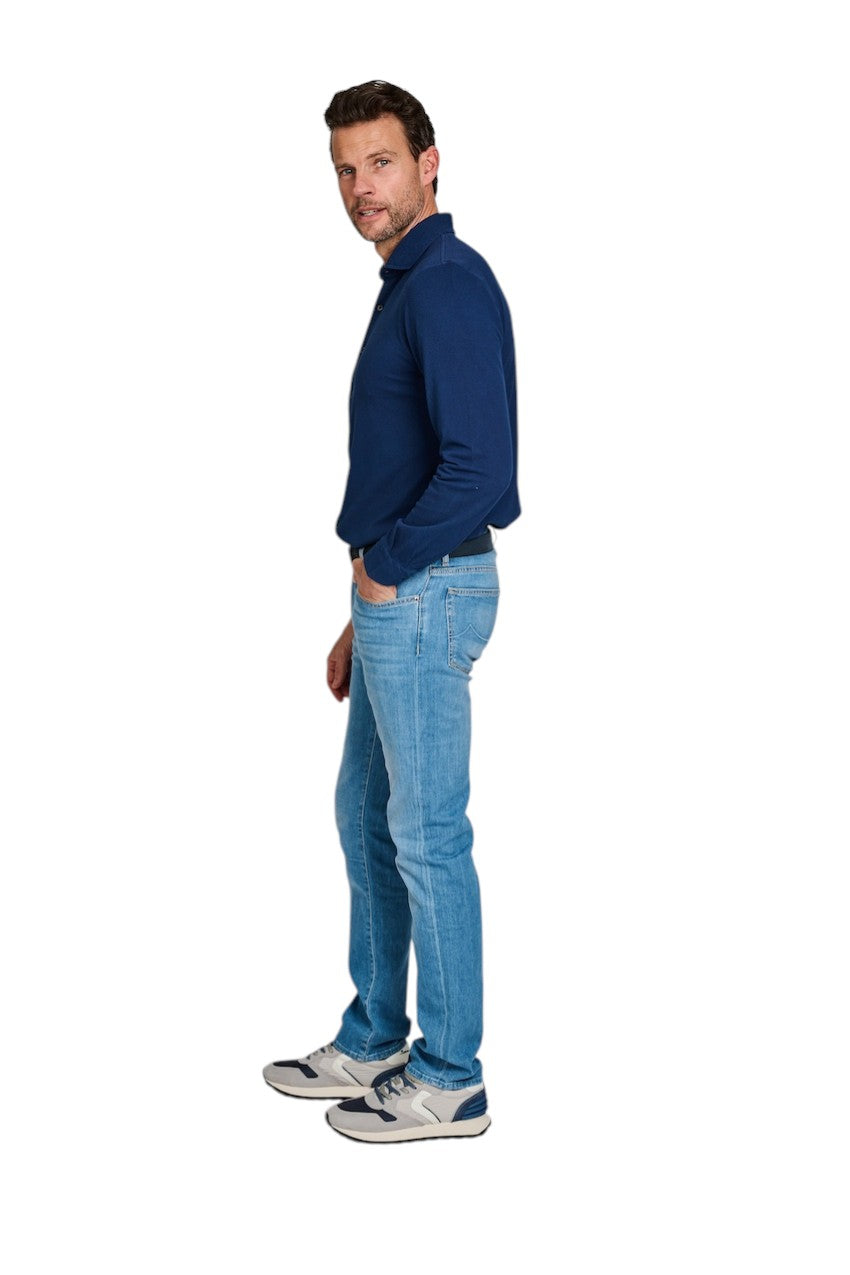 Gran Sasso Men hemd lange mouwen heren donker blauw 60109/79017 581