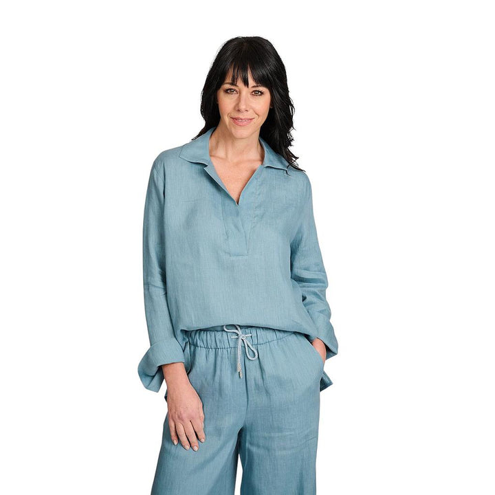 panicale-cashmere-blouse-dames-petrol