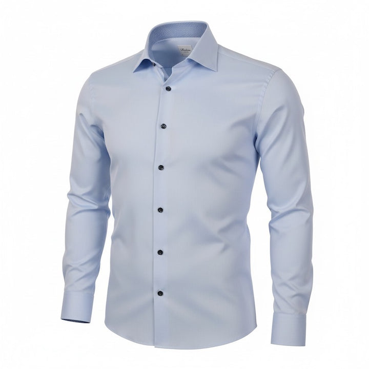 Stenstroms Hommes Chemise manches longues bleu clair pour hommes Regular