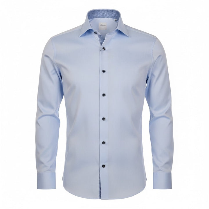 Stenstroms Hommes Chemise manches longues bleu clair pour hommes Regular