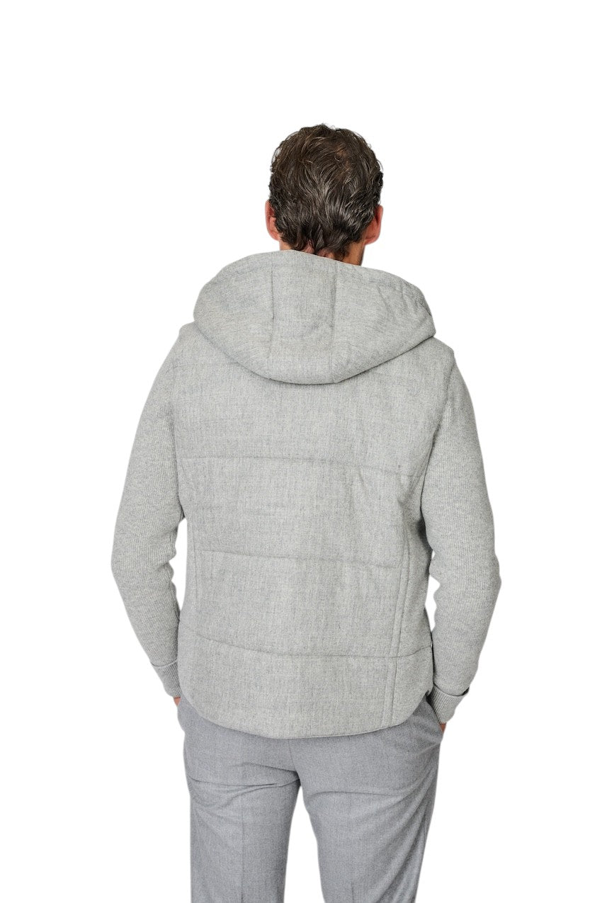 Gran Sasso Hombres abrigo de hombre gris