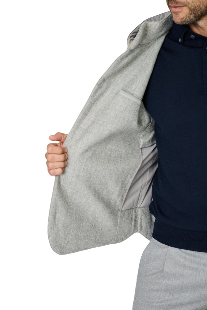 Gran Sasso Hombres abrigo de hombre gris