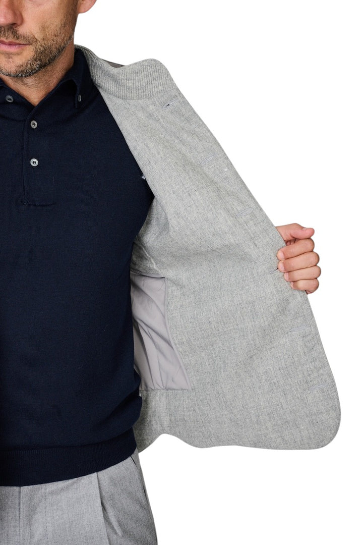 Gran Sasso Hombres abrigo de hombre gris