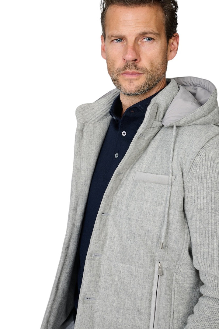 Gran Sasso Hombres abrigo de hombre gris