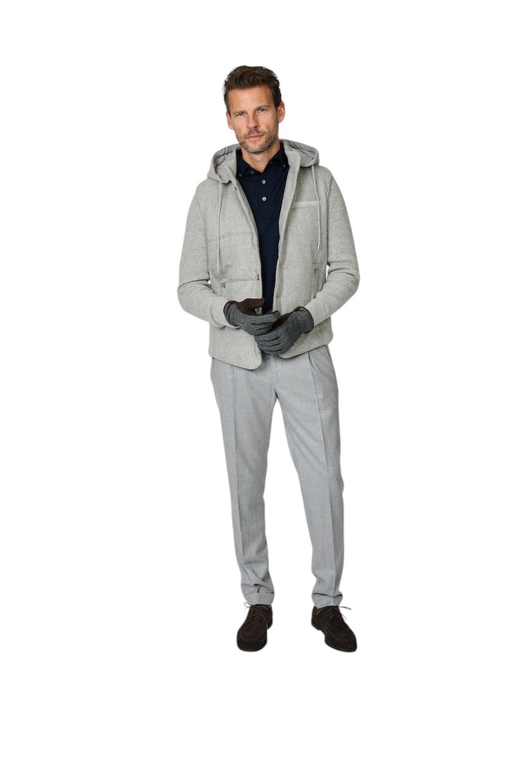 Gran Sasso Hombres abrigo de hombre gris