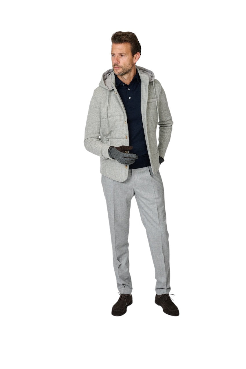 Gran Sasso Hombres abrigo de hombre gris