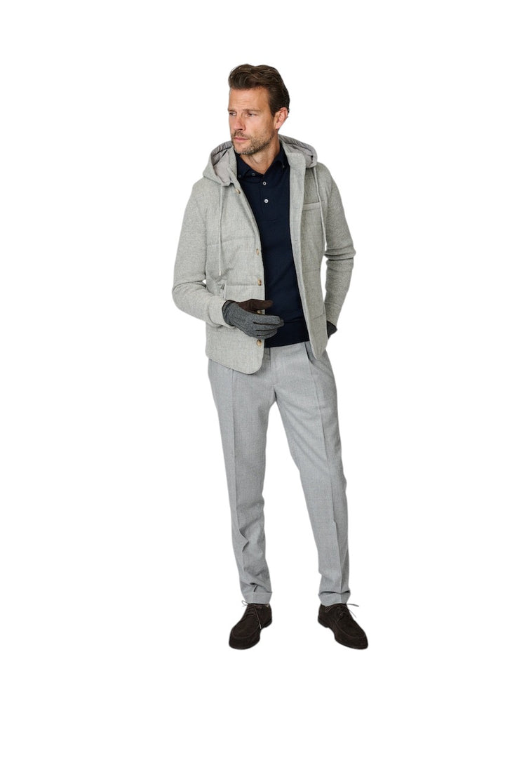 Gran Sasso Hombres abrigo de hombre gris