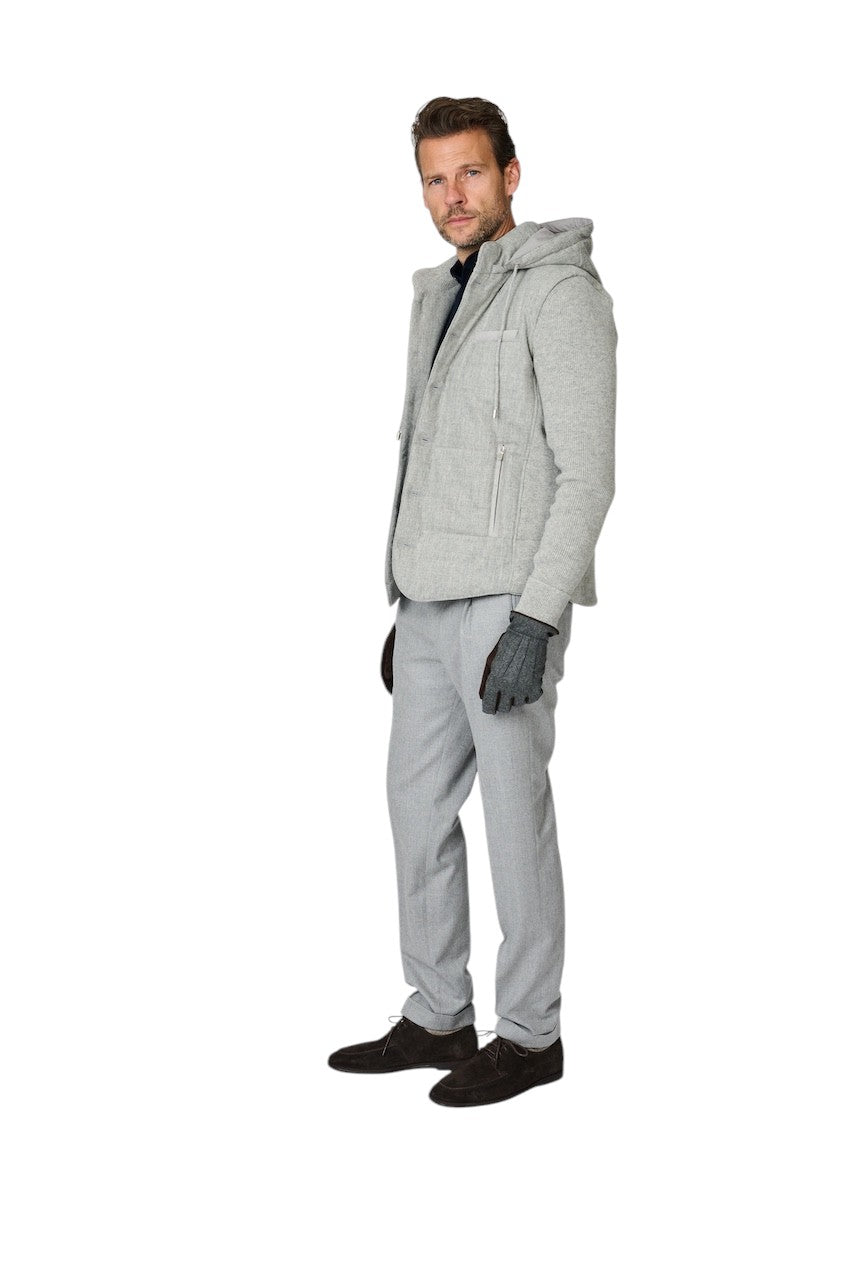 Gran Sasso Hombres abrigo de hombre gris