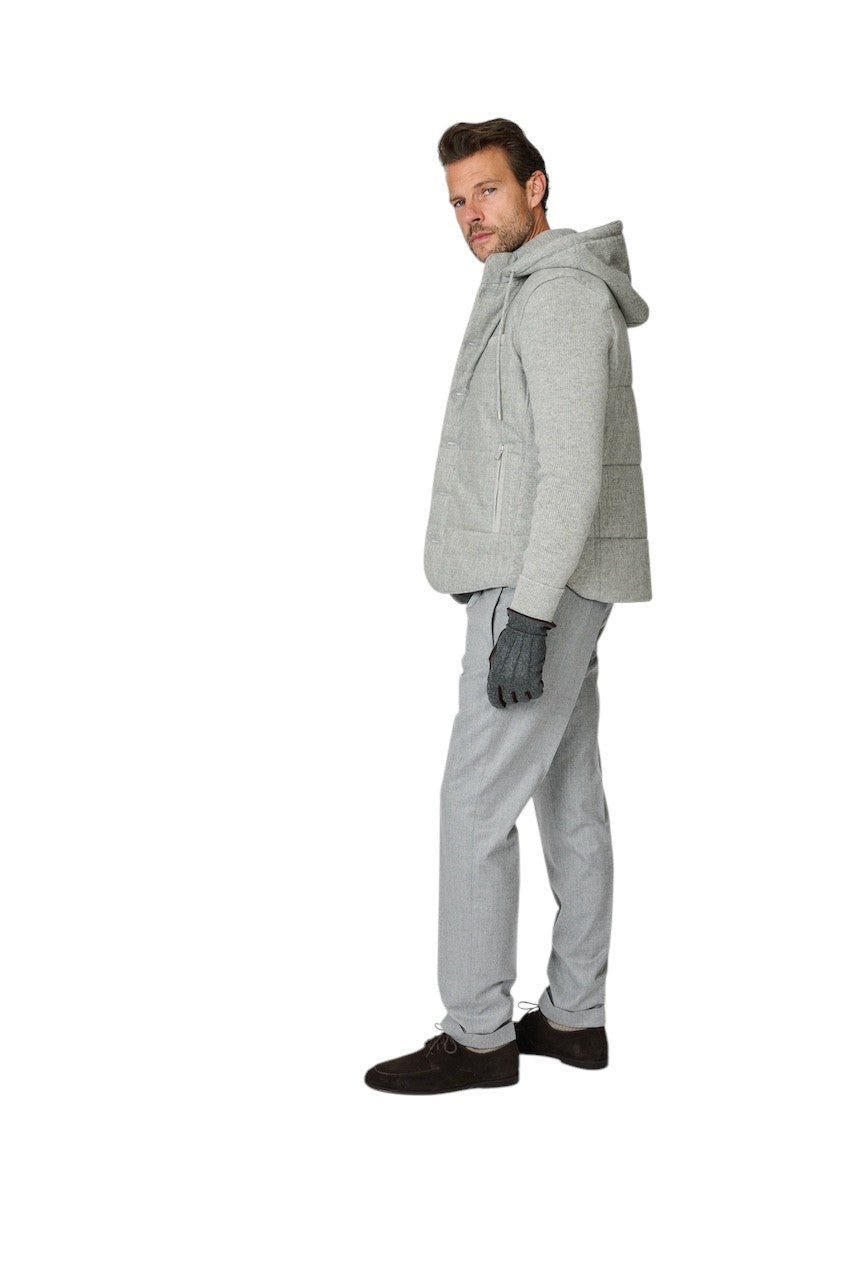 Gran Sasso Hombres abrigo de hombre gris