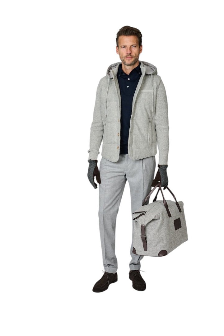 Gran Sasso Hombres abrigo de hombre gris