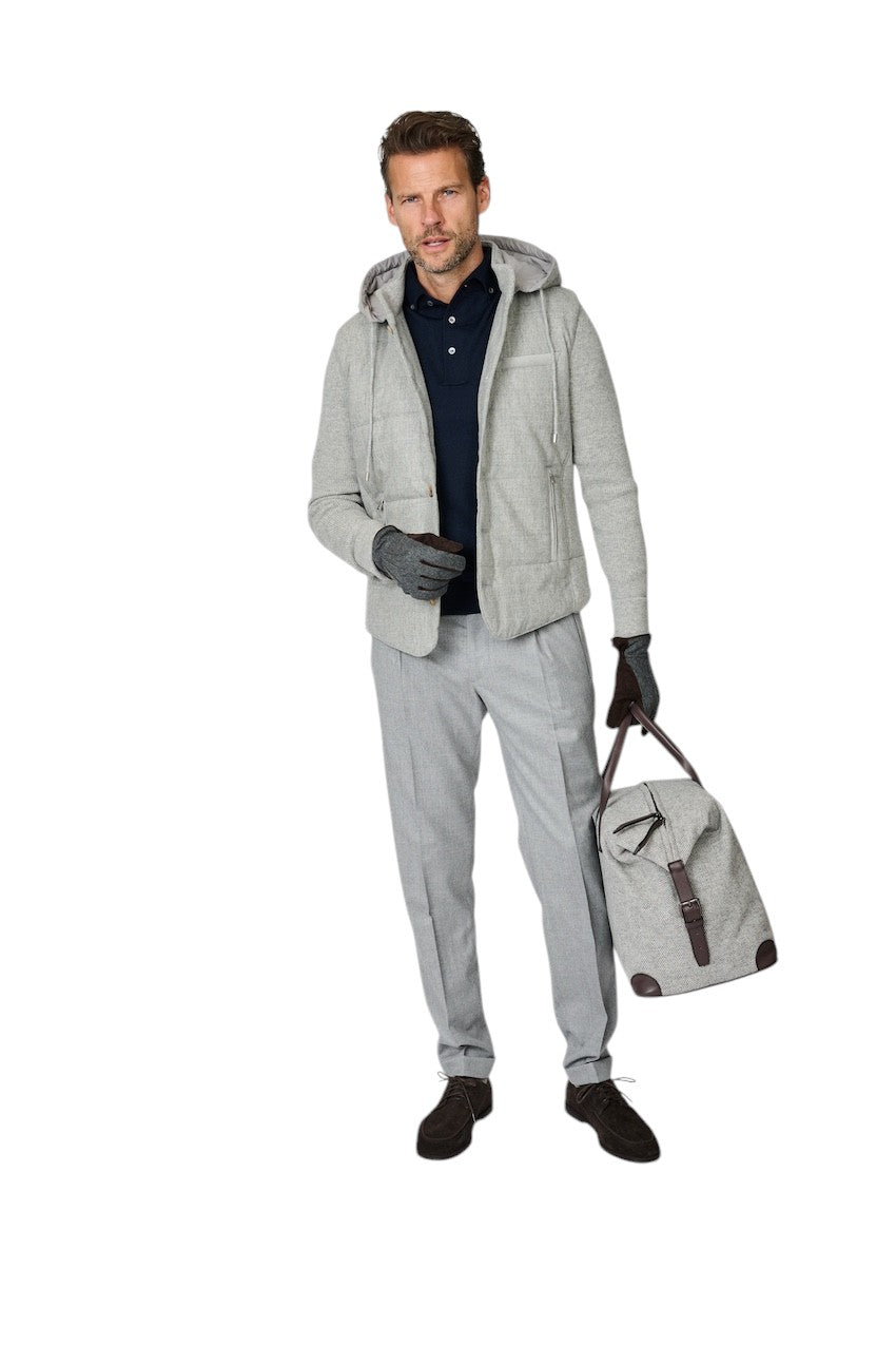 Gran Sasso Hombres abrigo de hombre gris