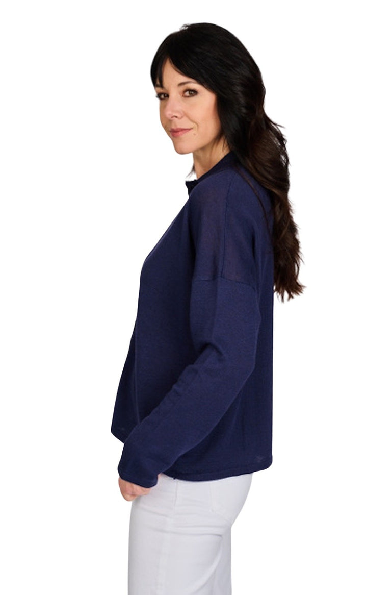 Anneclaire gilet dames blauw D0963 317 270