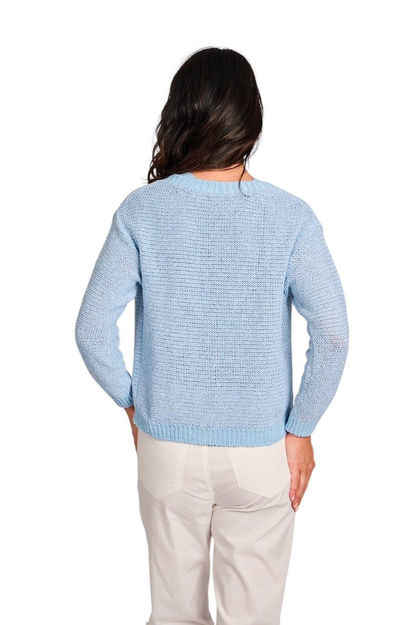Anneclaire gilet dames ciel D1127 1614 724