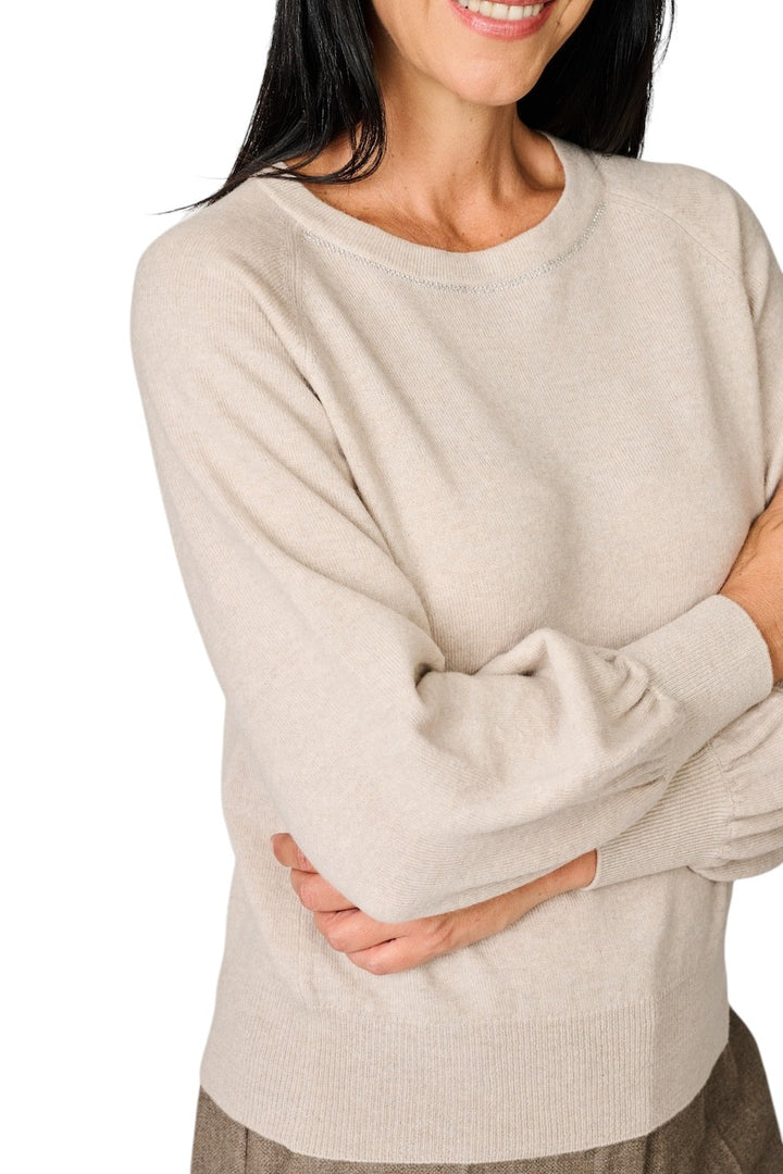 Anneclaire pull trui dames beige D1876 857 770