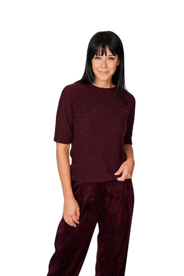 Antonelli pull trui dames bordeaux Fiemme