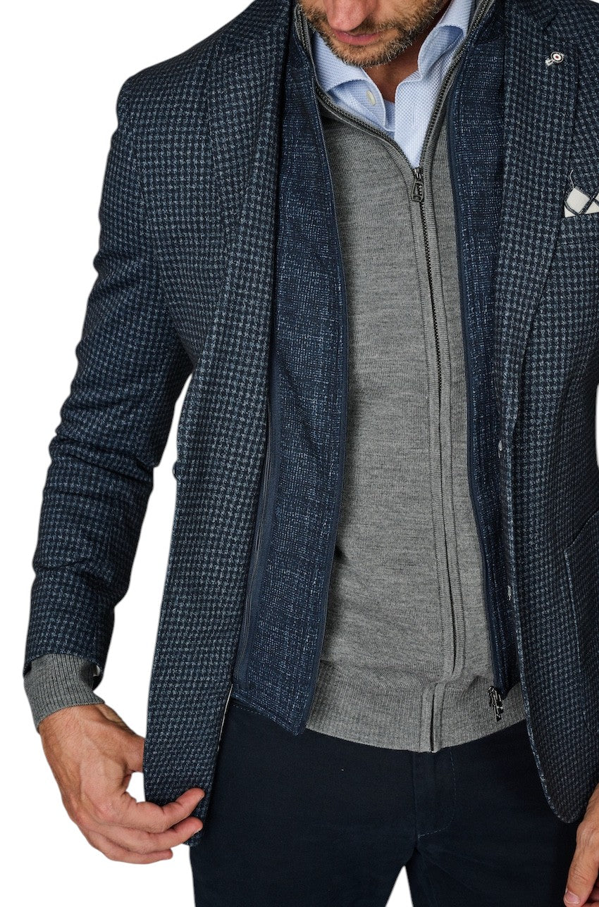 Blue Industry vest men navy
