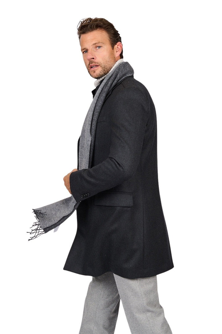 Cc Collection Corneliani mantel heren anthraciet