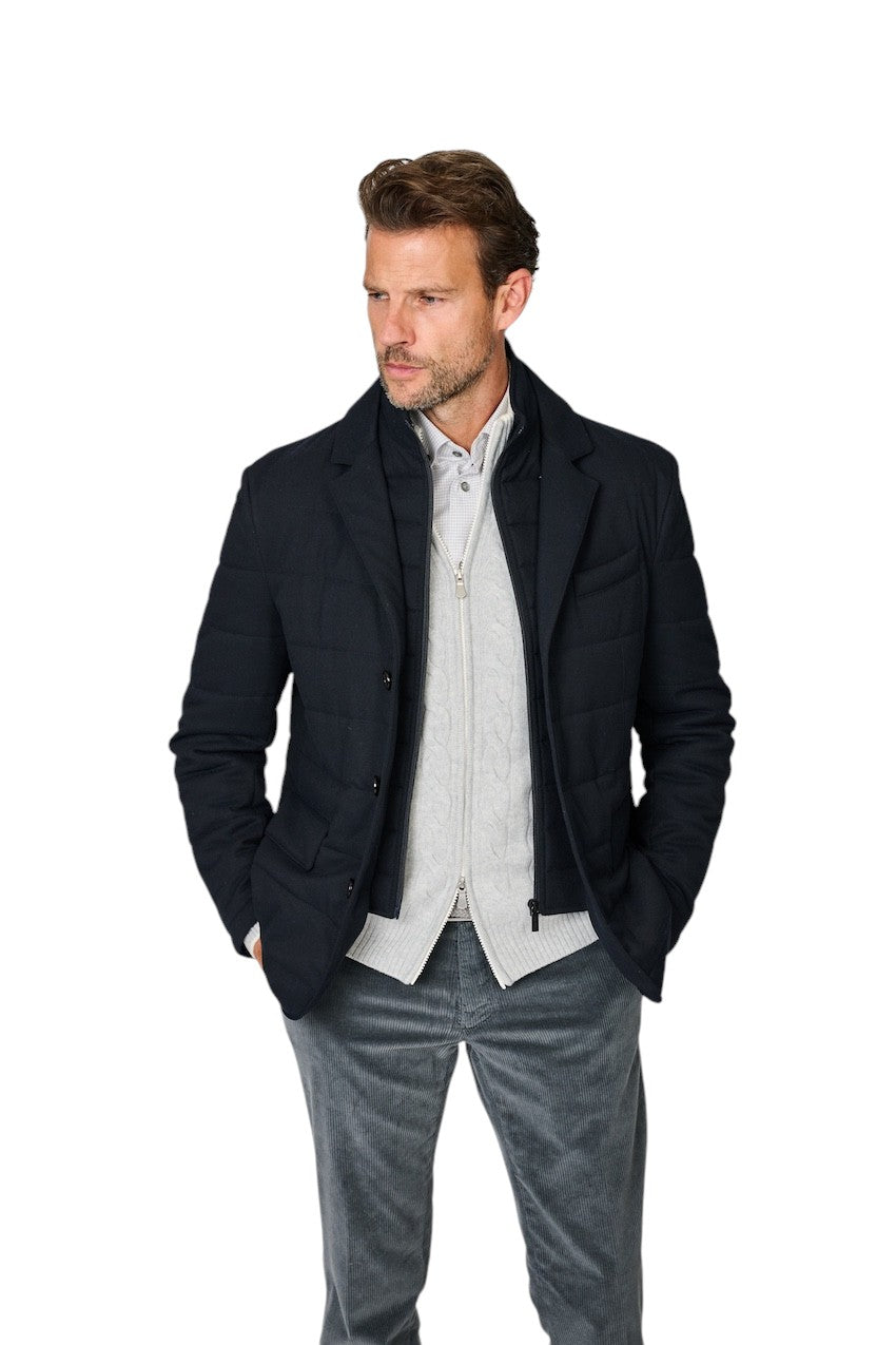 Cc Collection Corneliani mantel heren marine