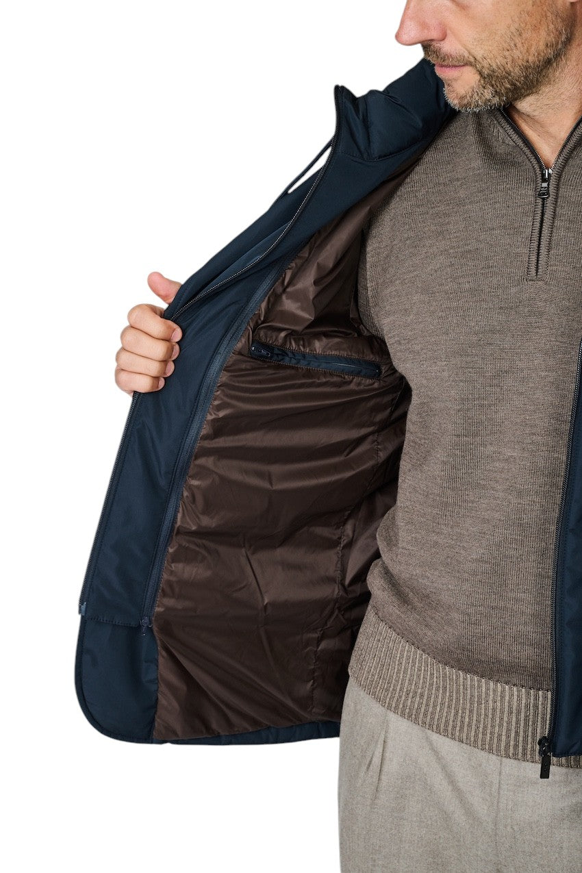 Cc Collection Corneliani mantel heren marine 28YAF3-2A20219 001