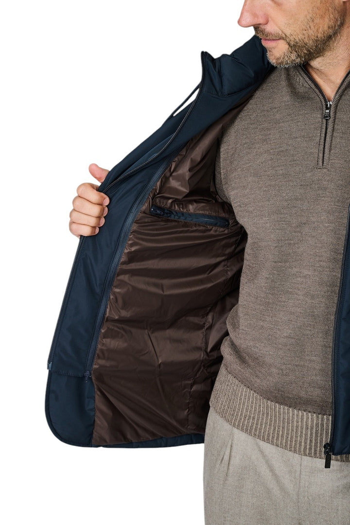 Cc Collection Corneliani mantel heren marine 28YAF3-2A20219 001