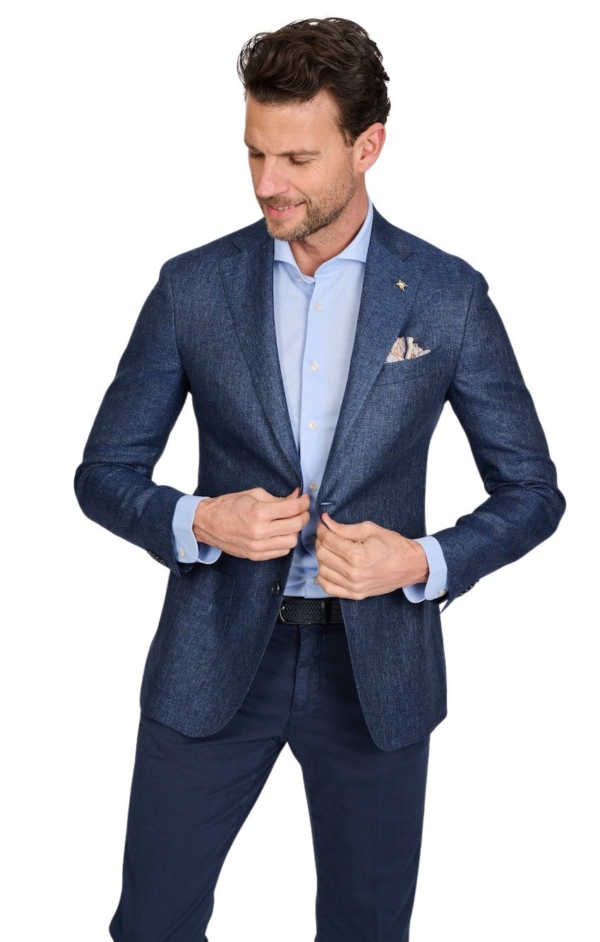 Cc Collection Corneliani vest heren blauw 25XZ23-2564300-010