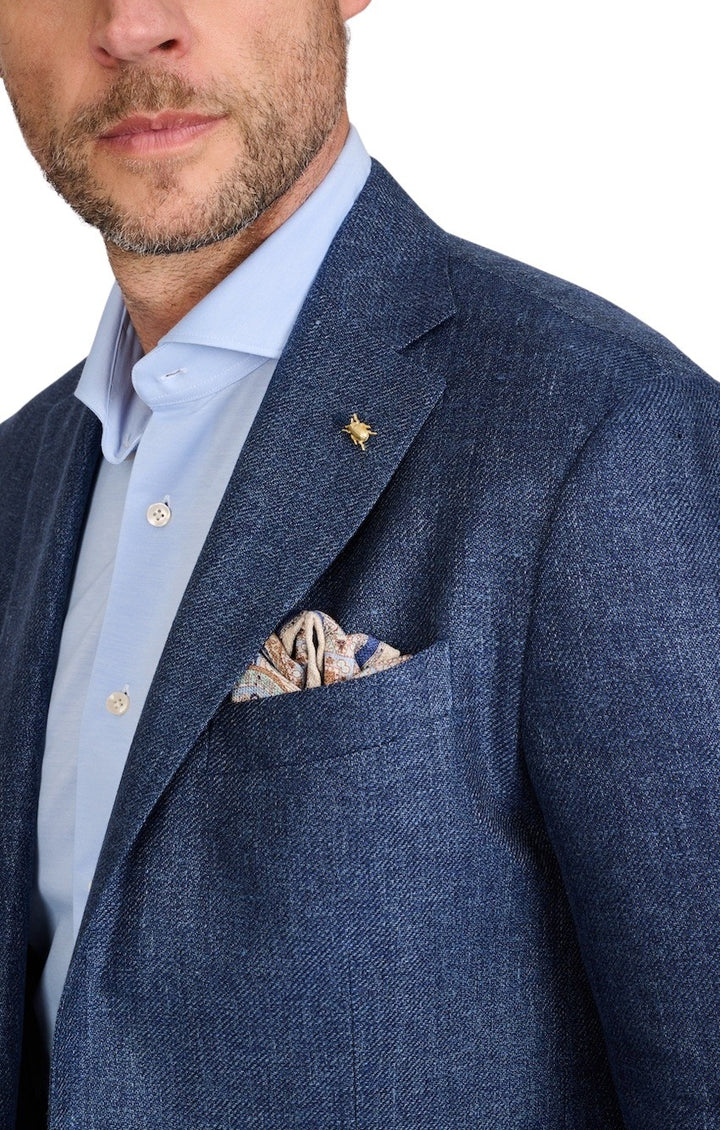 Cc Collection Corneliani vest heren blauw 25XZ23-2564300-010