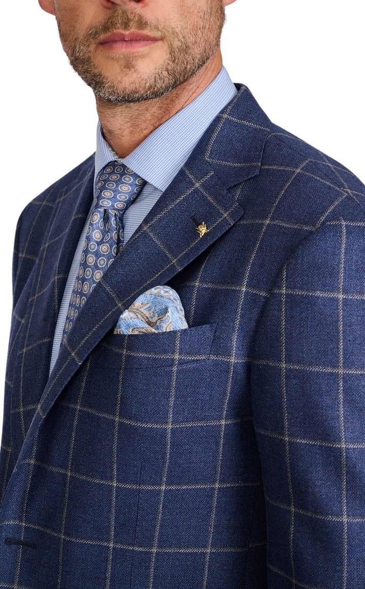 Cc Collection Corneliani vest heren blauw 25XZ23-2566921-002