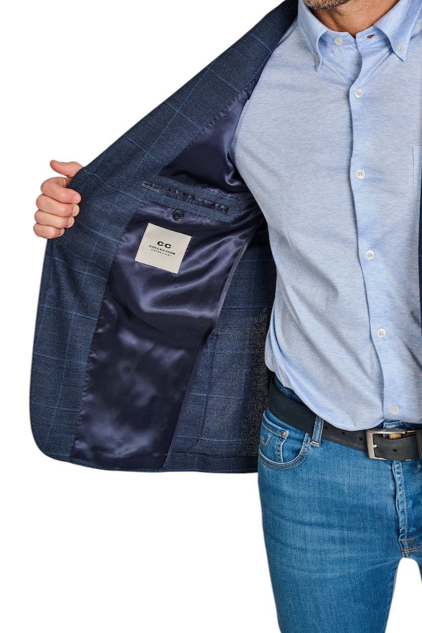 Cc Collection Corneliani vest heren donker blauw 27XZ23-2766503-002