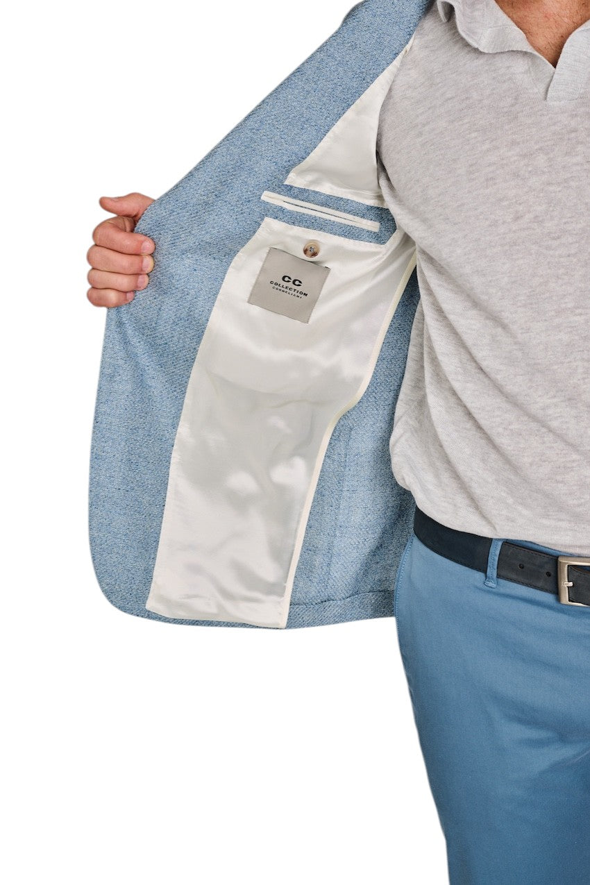 Cc Collection Corneliani vest heren licht blauw 27XZ23-2766901-009