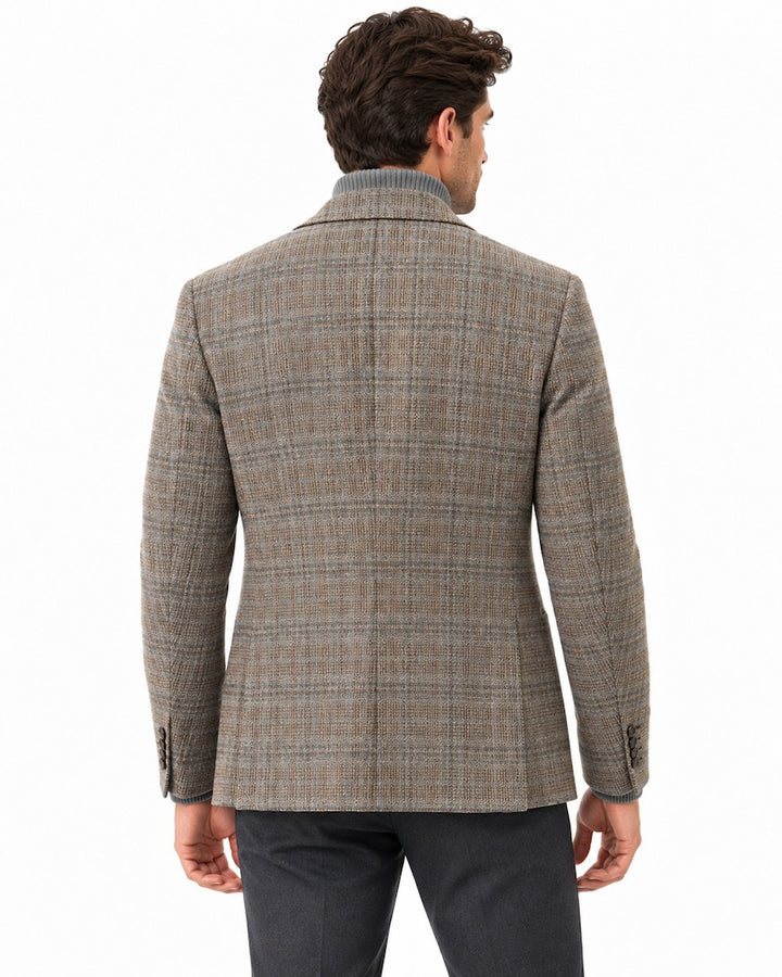 CC Collection Corneliani herreblazer flerfarvet, set bagfra på model
