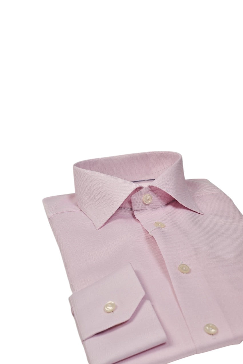 Eton camicia maniche lunghe rosa contemporanea da uomo 10001512152