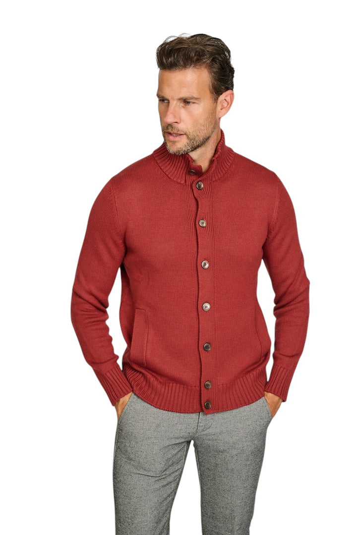 Gran Sasso Men gilet heren donker rood 13108 14272 253