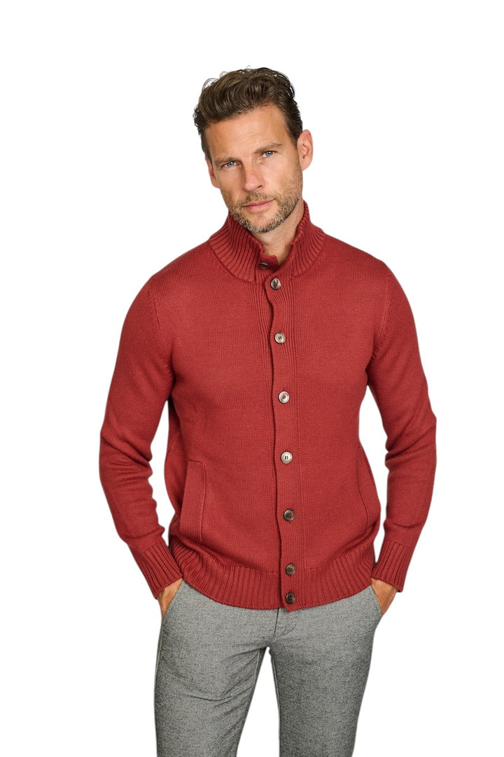 Gran Sasso Men gilet heren donker rood 13108 14272 253