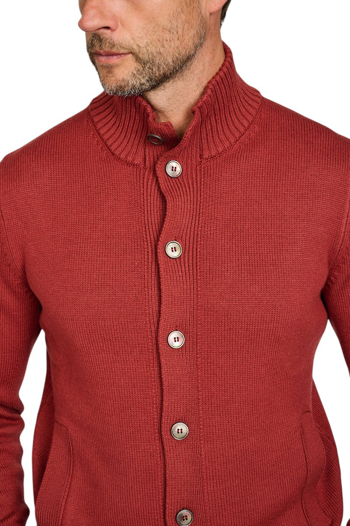 Gran Sasso Men gilet heren donker rood 13108 14272 253