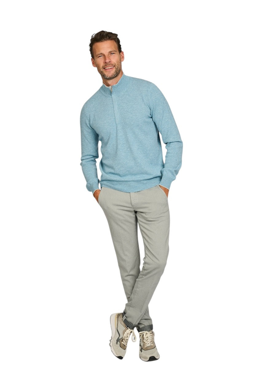 Gran Sasso Men pull trui heren licht blauw 55107 19675 523