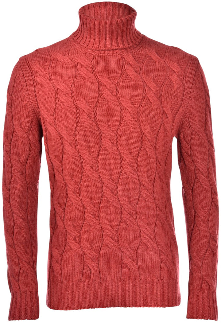 Gran Sasso Men pull trui rolkraag heren donker rood 13115 19659 253