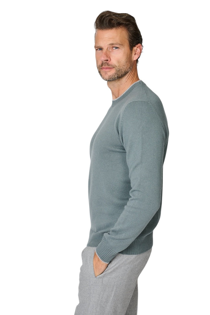 Gran Sasso Men pullover round neck men's green