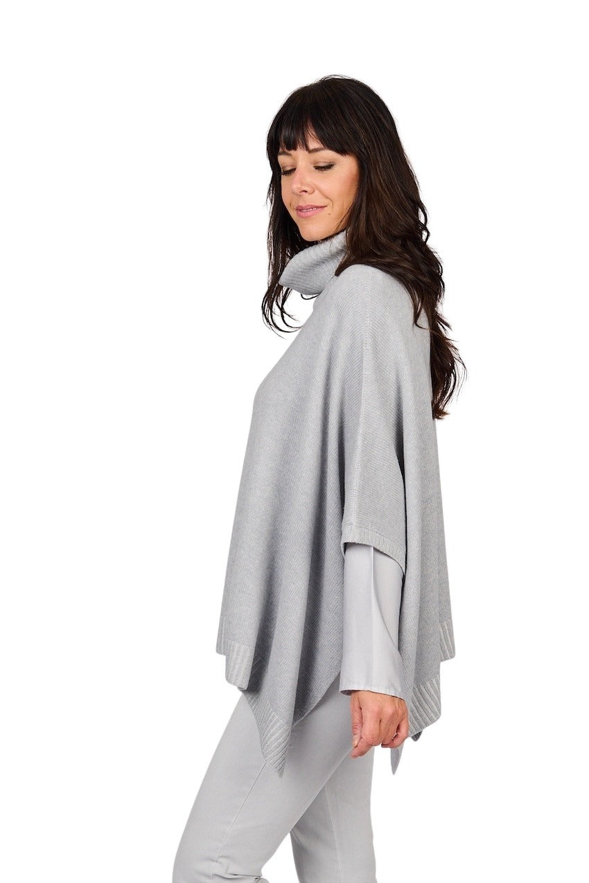 Gran Sasso Women poncho dames grijs